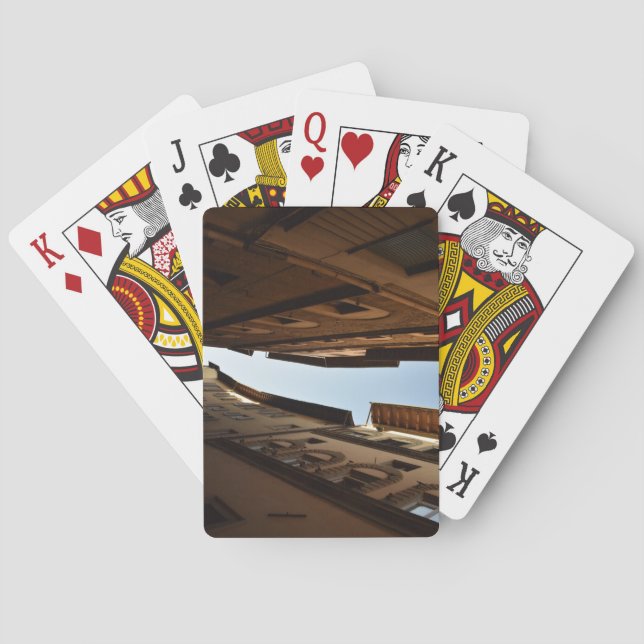 Solbelyst gata casinokort (Baksidan)