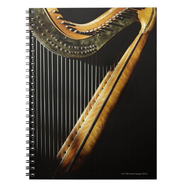 Solbelyst harp anteckningsbok (Framsidan)