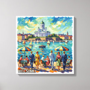 Solbelyst Helsingfors Vattenlinje Elegans Canvas