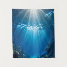 Solbelyst korallrev Ocean Tapestry