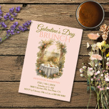 Solbelyst Rokoko Trädgård Galentine Brunch Blommor