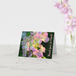 Solbelyst Rosa Hydrangea Tack So Mycket ch Kort