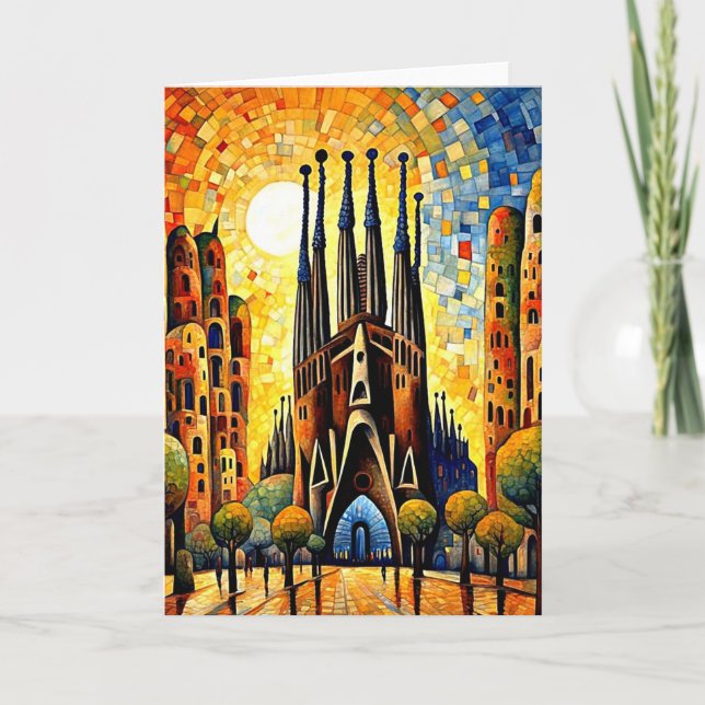 Solbelyst Sagrada Kort (Framsida)