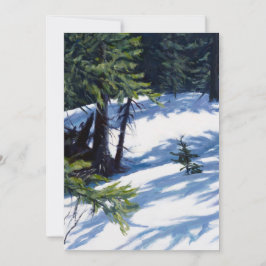 Solbelyst snöscen från Colorado-berget Julkort