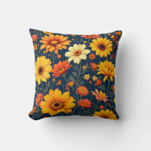 Solbelyst sommarblomma Mönster.Modern utomhus