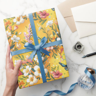 Solbelyst trädgård presentpapper
