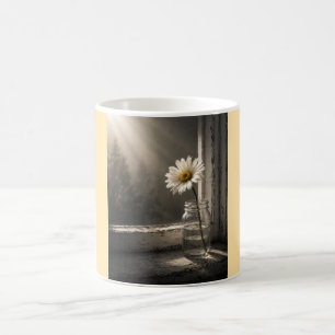 Solbelyst tusenskönhet i burkmugg kaffemugg