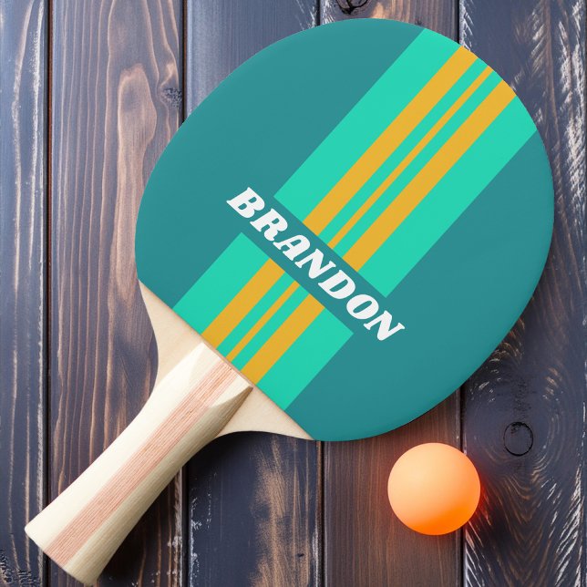 Solbelysta hav Rallyrand med namn Pingisracket (Skapare uppladdad)
