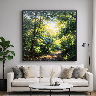 Solbelysta kanopier - Painterly Illustration Stil Poster