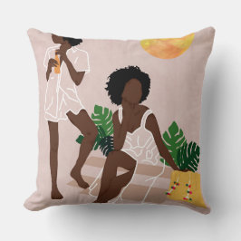 Solbelysta köer kudde