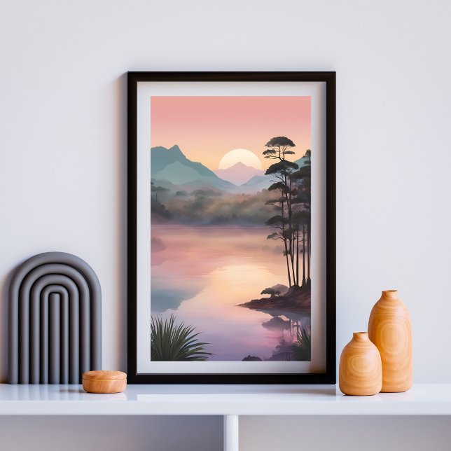 Solbelysta tallreflektioner poster (Skapare uppladdad)