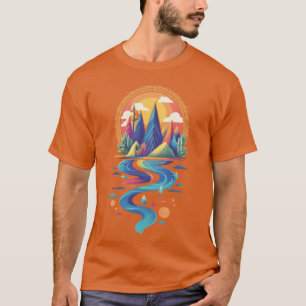 Solbelysta toppar och Flowing River T Shirt