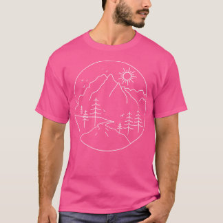 Solbergsbergsmiljö, hiking Camping utomhus Mo T Shirt