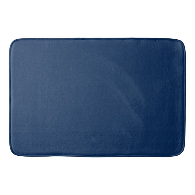 Solblått indigo badrumsmatta (Framsidan)
