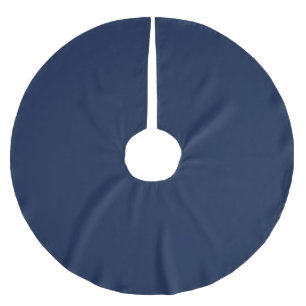 Solblått nattblått julgransmatta borstad polyester