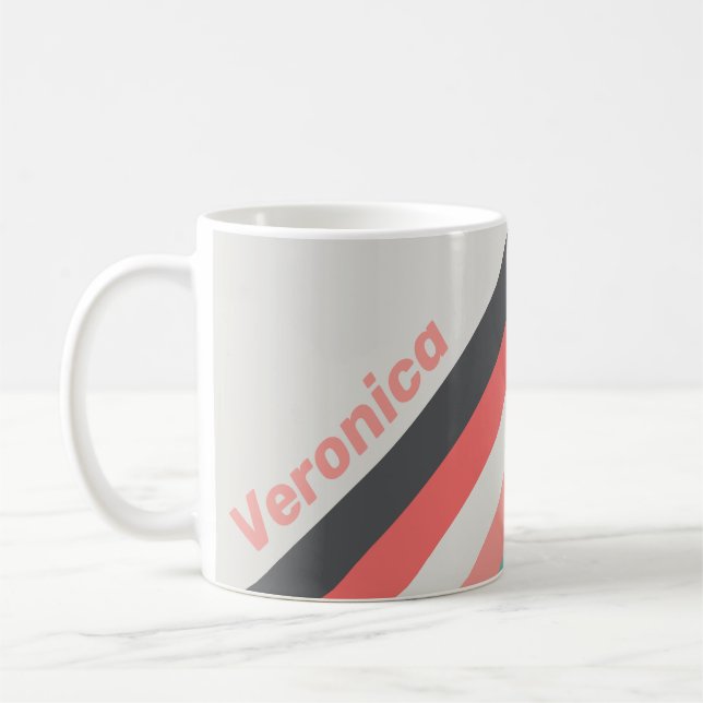 Solblekta korallränder med namn kaffemugg (Vänster)