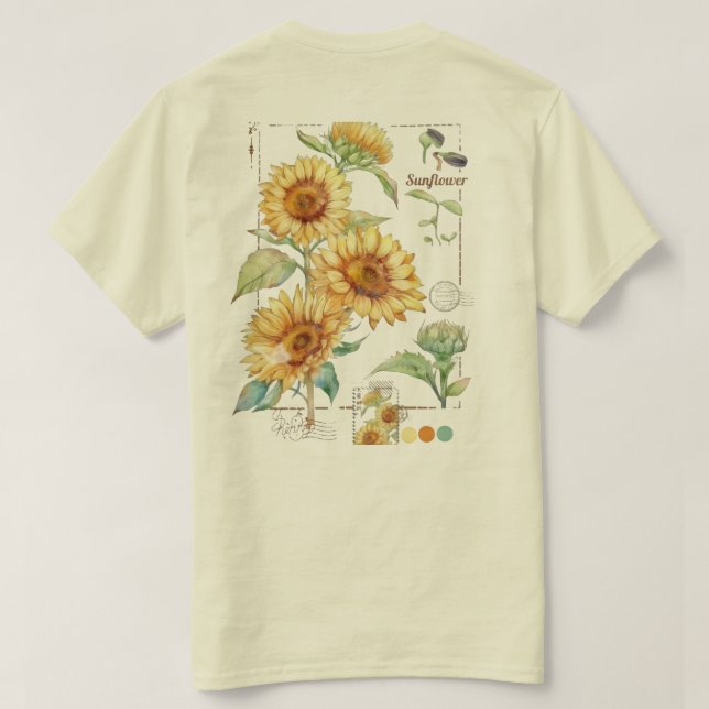 Solblomma T-shirt (Design baksida)
