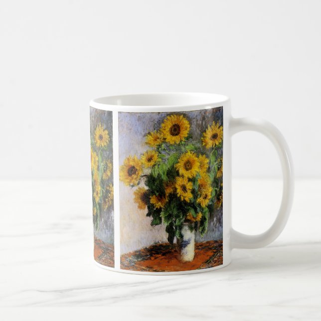 Solblommor, 1881 av Monet. Kaffemugg (Höger)