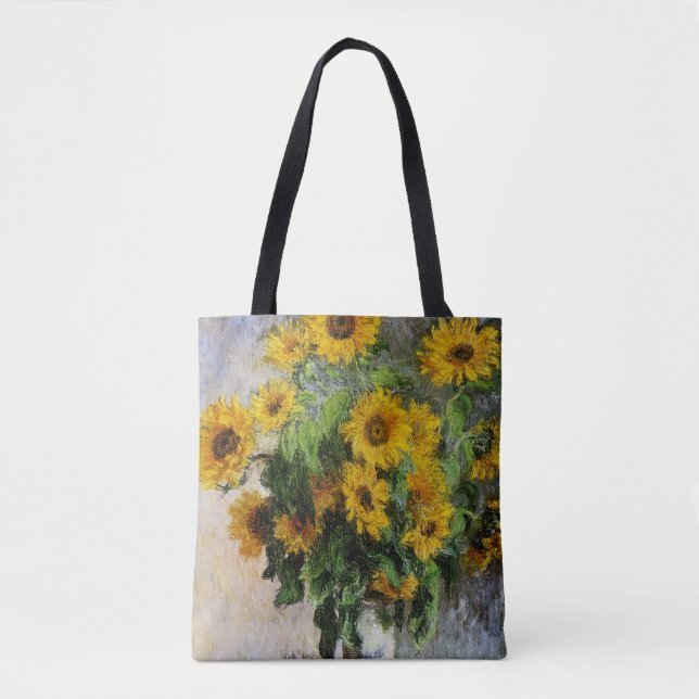 Solblommor, 1881 av Monet. Tygkasse (Framsida)