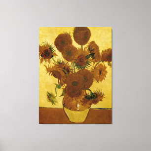Solblommor: 1888 av Van Gogh Canvastryck