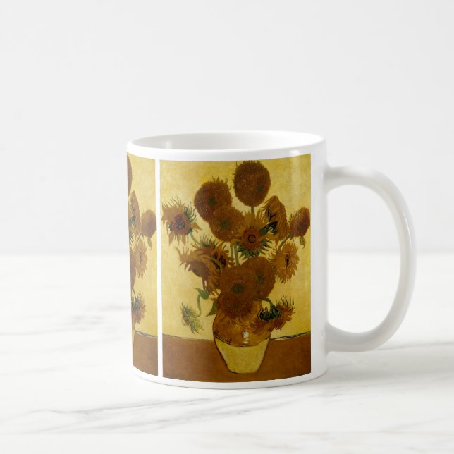 Solblommor: 1888 av Van Gogh Kaffemugg (Höger)