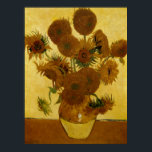 Solblommor: 1888 av Van Gogh Poster<br><div class="desc">Vincent Van Gogh's Post - Impressionistisk målning "Solblommor: 1888".</div>