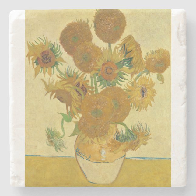 Solblommor 1888 av Vincent van Gogh Stenunderlägg (Framsidan)