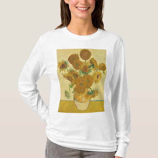 Solblommor 1888 av Vincent van Gogh T Shirt (Framsida)