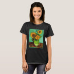 Solblommor, 3, av Vincent van Gogh T Shirt<br><div class="desc">Berömd,  målning av Vincent van Gogh,  Solblommor Tre</div>