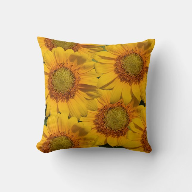 Solblommor Amerikanska MoJo Pillow Kudde (Framsida)