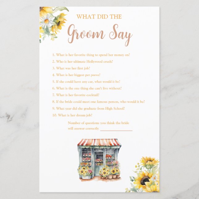 Solblommor är borta från marknaden som Groom säger (Framsida)