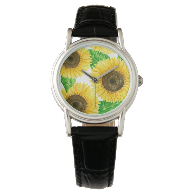 Solblommor Armbandsur (Framsida)