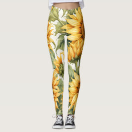 Solblommor Art Leggings