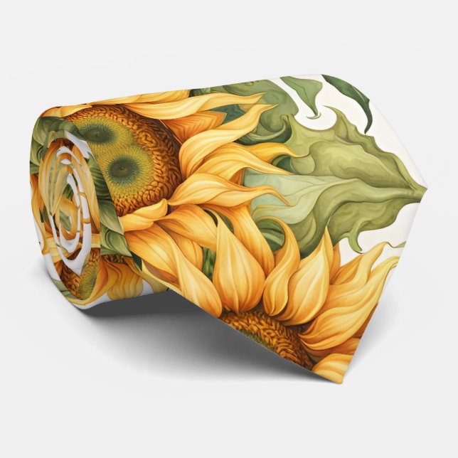 Solblommor Art Mönster Design Slips (Rullad)