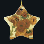 Solblommor av Van Gogh Julgransprydnad Keramik<br><div class="desc">Fortfarande Life: Vas med femton solblommor som målas upp av Vincent van Gogh För uttrycksfrihet är inte bara ett sätt att se sak: det är också ett sätt att skapar dem, att måla dem. En expressionist målar inte "platt" och i rena toner - han bryter upp tonerna och använder dem...</div>