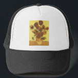 Solblommor av Van Gogh Keps<br><div class="desc">Fortfarande Life: Vas med femton solblommor som målas upp av Vincent van Gogh För uttrycksfrihet är inte bara ett sätt att se sak: det är också ett sätt att skapar dem, att måla dem. En expressionist målar inte "platt" och i rena toner - han bryter upp tonerna och använder dem...</div>