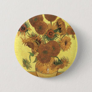 Solblommor av Van Gogh Knapp