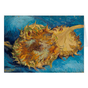Solblommor av Van Gogh Painting Art Hälsningskort