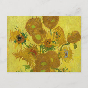 Solblommor av Van Gogh Painting Art Vykort