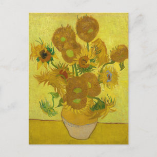 Solblommor av Van Gogh Painting Art Vykort