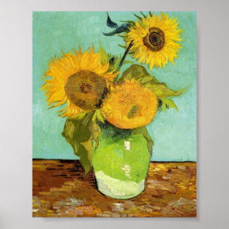 Solblommor av Van Gogh Poster