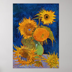 Solblommor av Van Gogh Poster