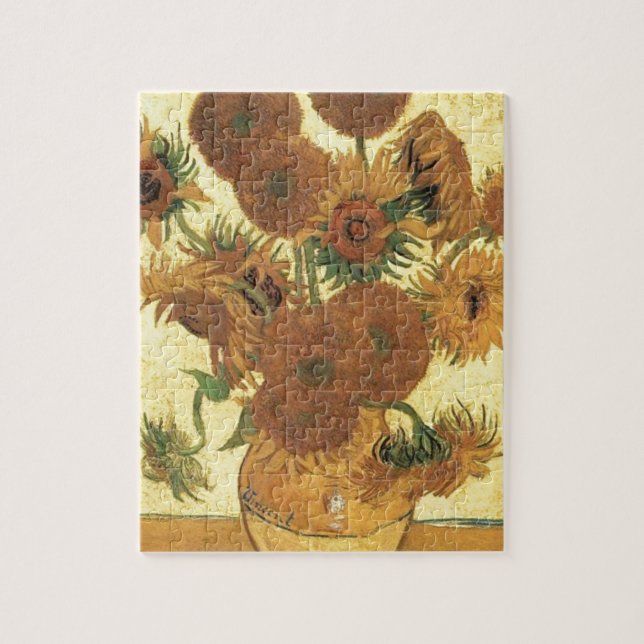 Solblommor av Van Gogh Pussel (Vertikal)