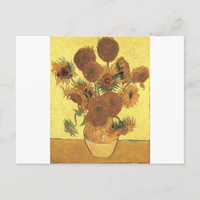 Solblommor av Van Gogh Vykort (Framsida)