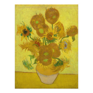 Solblommor av Vincent van Gogh Fototryck