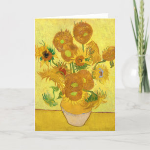 Solblommor av Vincent van Gogh Tack Kort