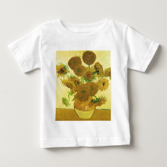 Solblommor av Vincent Van Gogh Tee (Framsida)