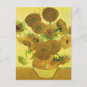 Solblommor av Vincent Van Gogh Vykort