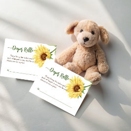 Solblommor baby i dagstidningen Bebisdusch Tilläggskort
