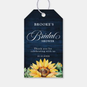 Solblommor Babyns utandningsluft Blå Möhippa Presentetikett